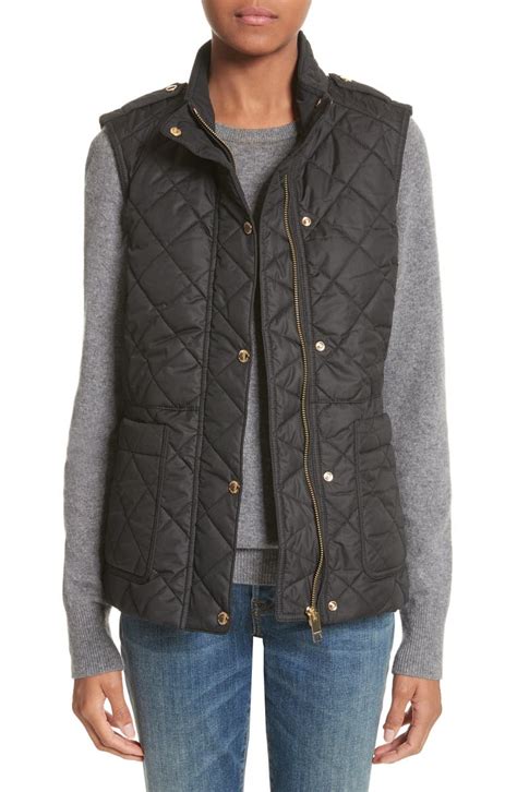 burberry vest orange|burberry quilted vest women.